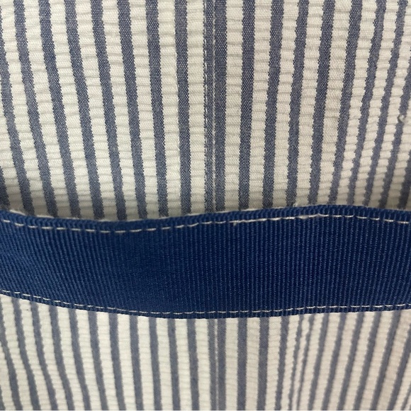 Goodclothes Vintage 80s 90s Pin Stripe Seersucker Blazer Preppy‎ Coastal Twee 12 - Picture 9 of 12